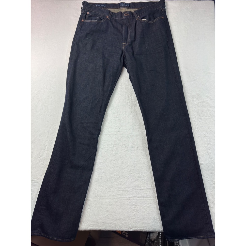 Lucky Brand 363 Vintage Straight Jeans Mens 34x36 Dark Wash Italian Denim